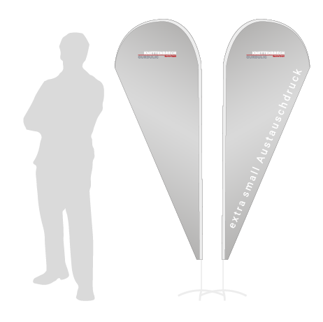 Beachflag Drop Austauschdruck | Extra Small (189 cm) | beidseitig bedruckt