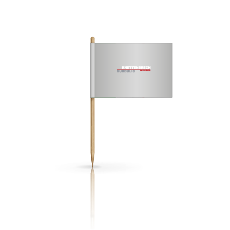Zahnstocher mit Fähnchen | ca. 7 cm | beidseitig bedruckt