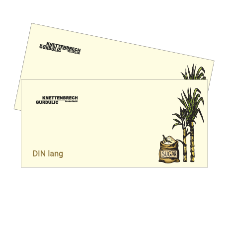Flyer aus Zuckerrohr | DIN lang | beidseitig bedruckt