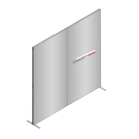 FASTFRAME™ gerade Wand | 2 Module | mit Druck