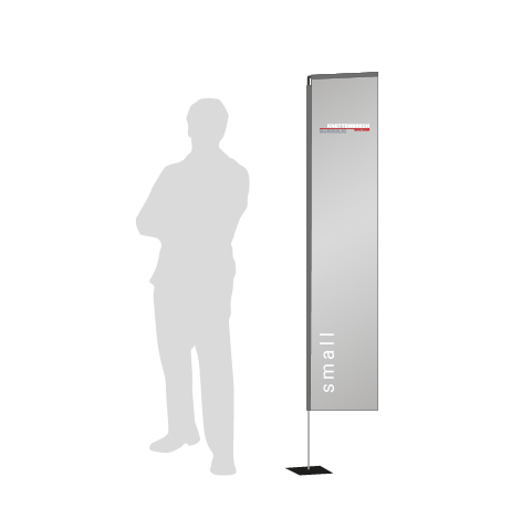 Beachflag Rechteck | Small (200 cm) | einseitig bedruckt