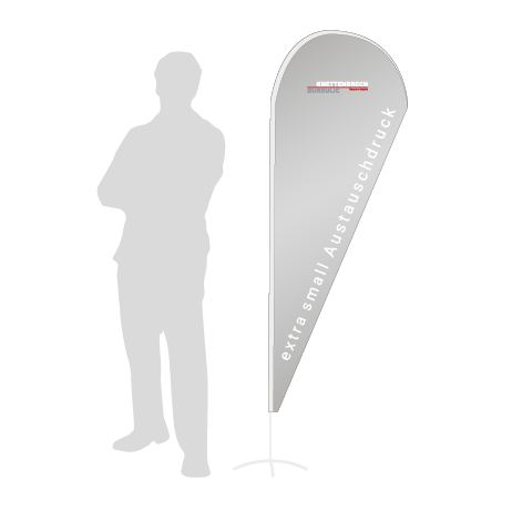 Beachflag Drop Austauschdruck | Extra Small (189 cm) | einseitig bedruckt