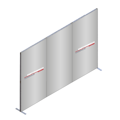 FASTFRAME™ gerade Wand | 3 Module | mit Druck