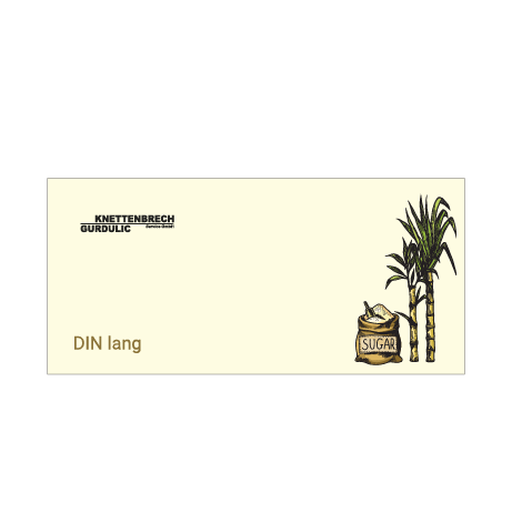 Flyer aus Zuckerrohr | DIN lang | beidseitig bedruckt