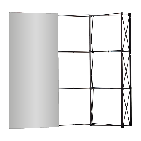 Pop-Up Faltwand | 2 x 3 Felder gebogen | einseitig bedruckt