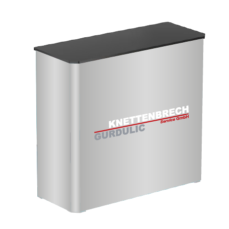 Messetheke FASTFRAME™ | B 102 cm x H 102,5 cm x T 41 cm | bedruckt